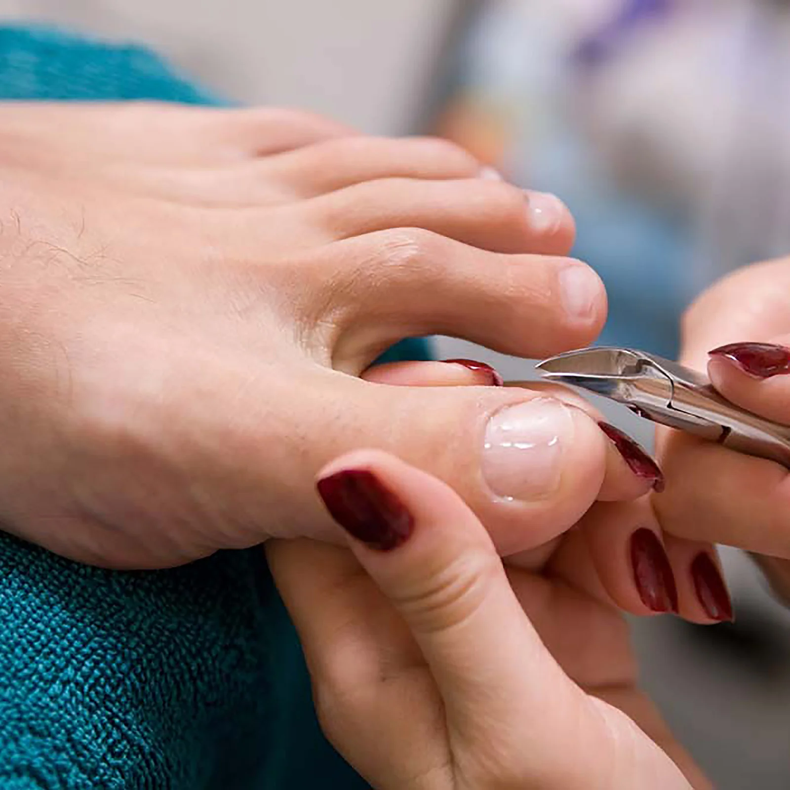 Luxurious pedicure service at beauty salon in Aylesbury for beautifully groomed feet and nails